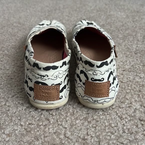 Madden Girl Cream Mustache Slip-Ons - Picture 4 of 5